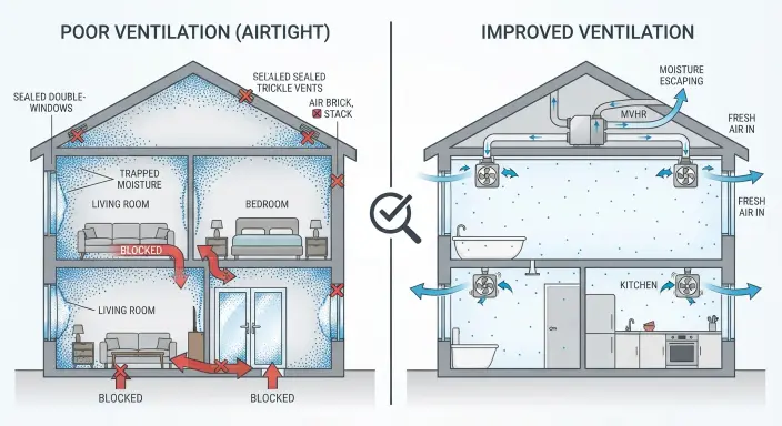 condensation or damp how to tell