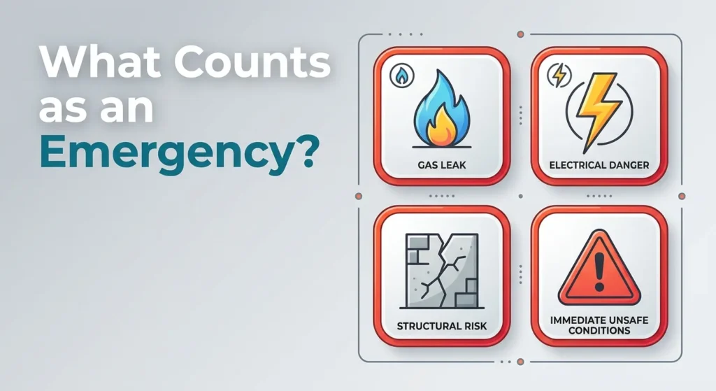 What counts as an emergency hazard
